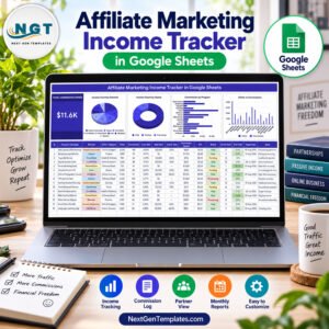 affiliate marketing income tracker in Google Sheets