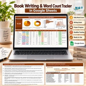Book Writing and Word Count Tracker in Google Sheets