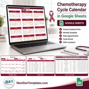 Chemotherapy Cycle Calendar in Google Sheets