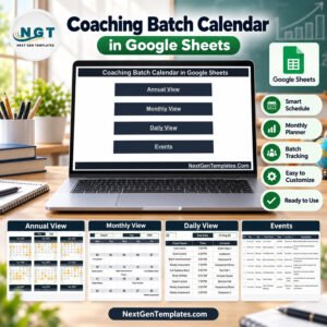 Coaching Batch Calendar in Google Sheets