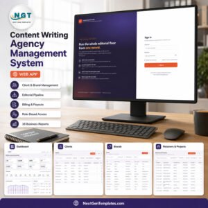 Content Writing Agency Management System Web App
