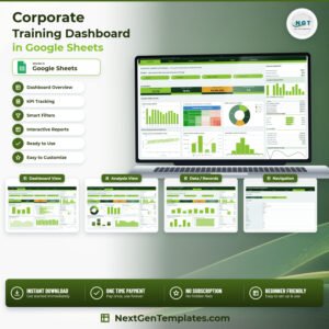 Corporate Training Dashboard in Google Sheets