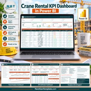 Crane Rental KPI Dashboard in Power BI