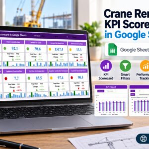 Crane Rental KPI Scorecard in Google Sheets