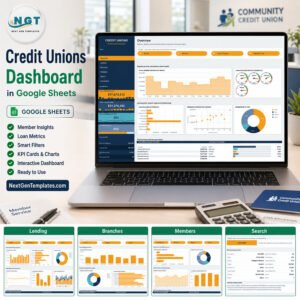 Credit Unions Dashboard in Google Sheets