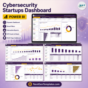 Cybersecurity Startups Dashboard in Power BI