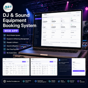 DJ & Sound Equipment Booking System Web App