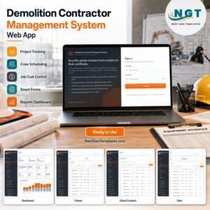Demolition Contractor Management System Web App