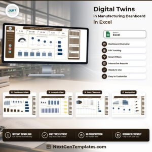 Digital Twins in Manufacturing Dashboard in Excel