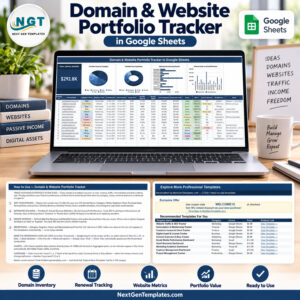 Domain and Website Portfolio Tracker in Google Sheets