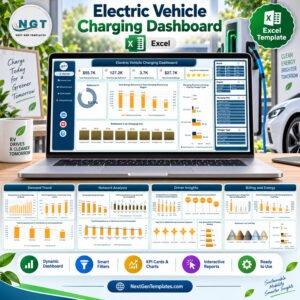 Electric Vehicle Charging Dashboard in Excel