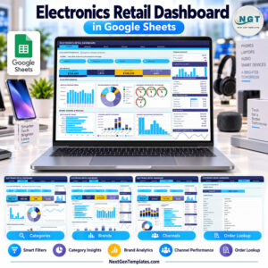 electronics retail dashboard in google sheets