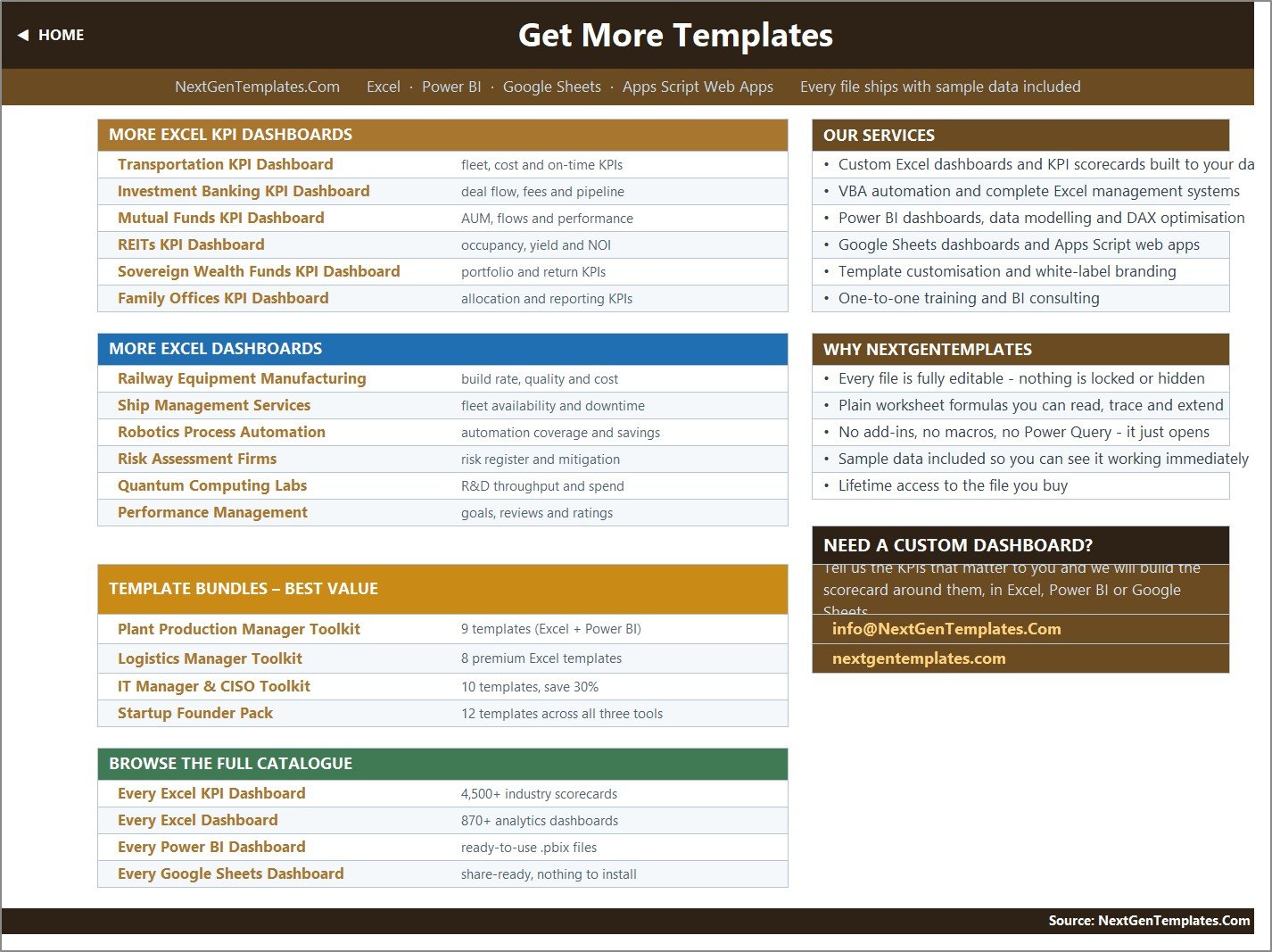 Elevator Maintenance KPI Dashboard in Excel worksheet 10