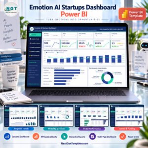 Emotion AI Startups Dashboard in Power BI - product feature image