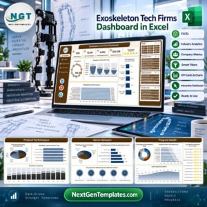 Exoskeleton Tech Firms Dashboard in Excel