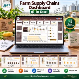 Farm Supply Chains Dashboard in Excel
