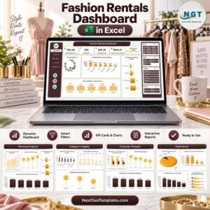 Fashion Rentals Dashboard in Excel