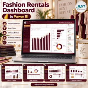 Fashion Rentals Dashboard in Power BI