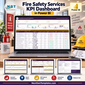 Fire Safety Services KPI Dashboard in Power BI