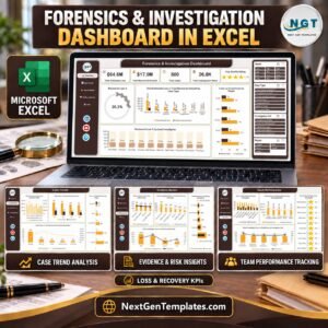 Forensics and Investigation Dashboard in Excel