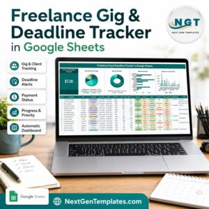 Freelance Gig Deadline Tracker in Google Sheets