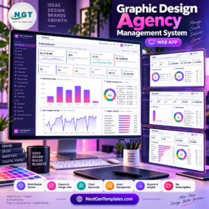 Graphic Design Agency Management System Web App product image