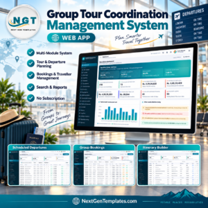 Group Tour Coordination Management System Web App