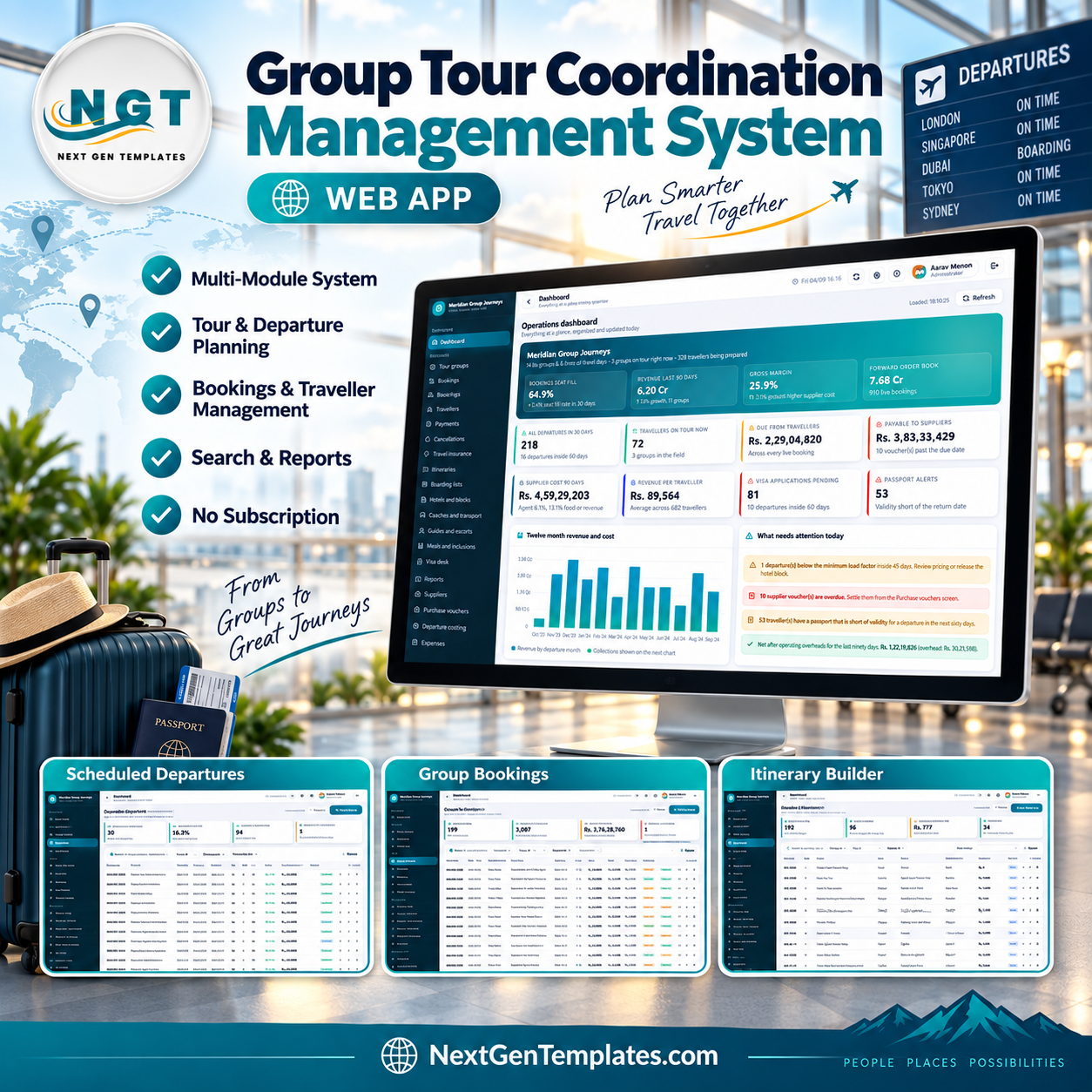 Group Tour Coordination Management System Web App