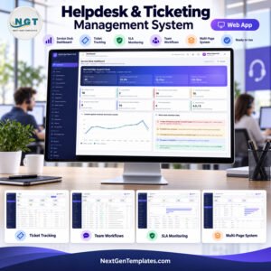 Helpdesk ticketing management system web app