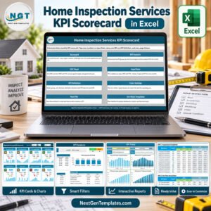 Home Inspection Services KPI Scorecard in Excel product image