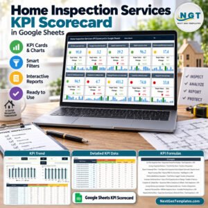 Home Inspection Services KPI Scorecard in Google Sheets