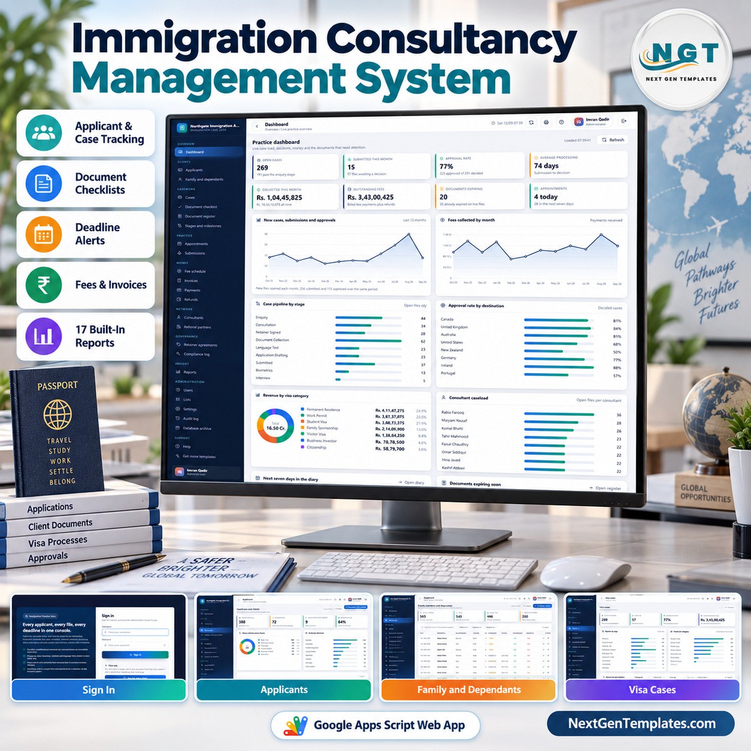 Immigration consultancy management system web app