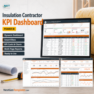 Insulation Contractor KPI Dashboard in Power BI
