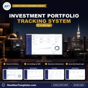 Investment Portfolio Tracking System Web App