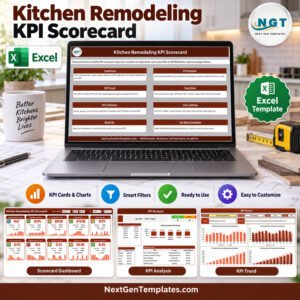 Kitchen Remodeling KPI Scorecard in Excel