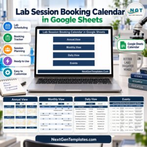 Lab Session Booking Calendar in Google Sheets