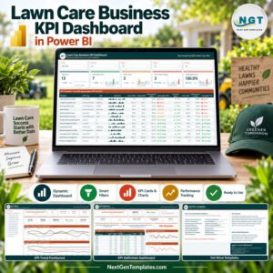 Lawn Care Business KPI Dashboard in Power BI