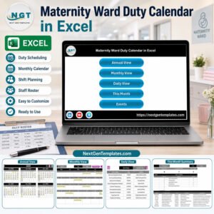 Maternity Ward Duty Calendar in Excel product feature image