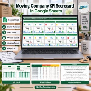 Moving Company KPI Scorecard in Google Sheets