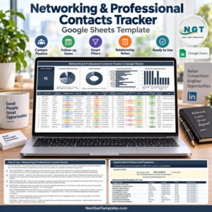Professional Contacts Tracker in Google Sheets