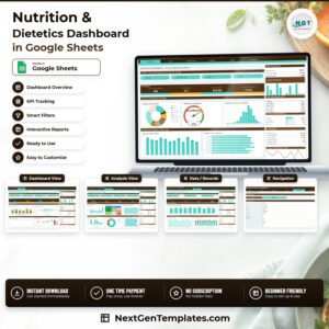 Nutrition & Dietetics Dashboard in Google Sheets