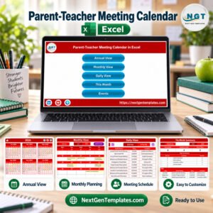 Parent-Teacher Meeting Calendar in Excel
