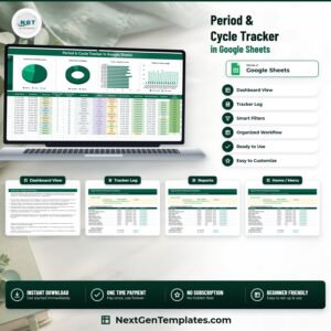 Period & Cycle Tracker in Google Sheets