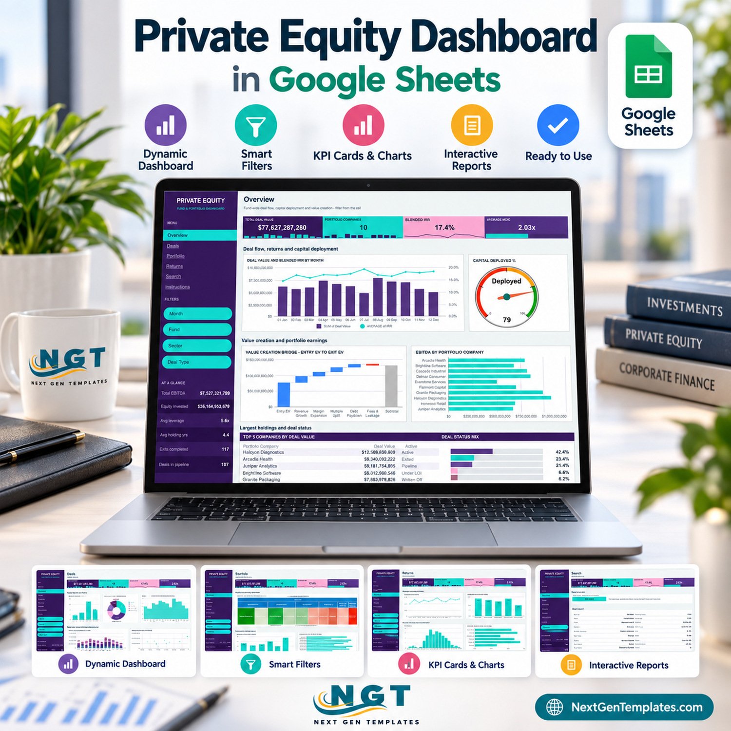 Private Equity Dashboard in Google Sheets