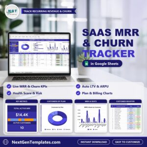 SaaS MRR and Churn Tracker in Google Sheets