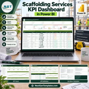 Scaffolding Services KPI Dashboard in Power BI