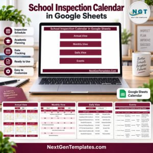 School Inspection Calendar in Google Sheets