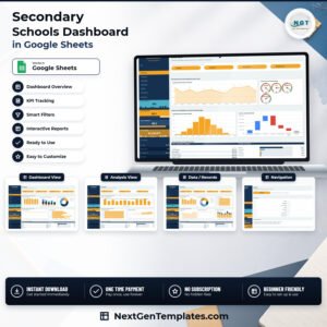 Secondary Schools Dashboard in Google Sheets