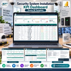 Security System Installation KPI Dashboard in Power BI