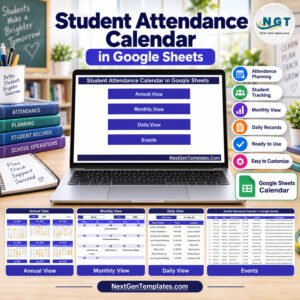 Student Attendance Calendar in Google Sheets